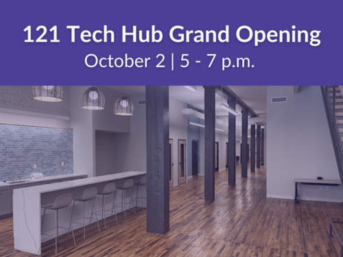 Graphic about 121 Tech Hub Grand Opening